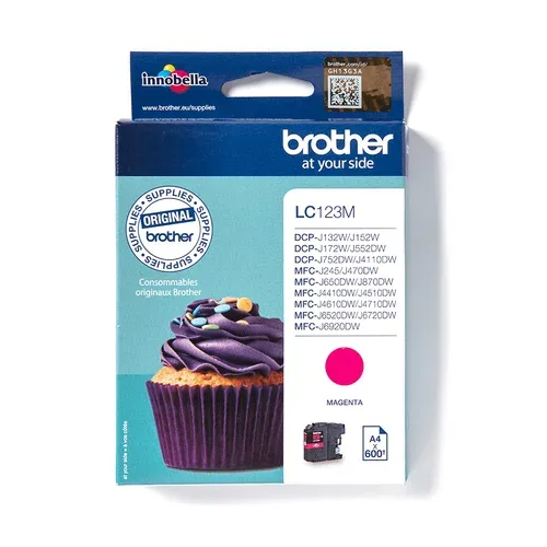 Brother B123M Druckerpatronen XL ma - Brother LC-123M für z.B. Brother MFCJ 6720 DW, Brother MFCJ 6520 DW, Brother MFCJ 4410 DW, Brother DCPJ 552 DW