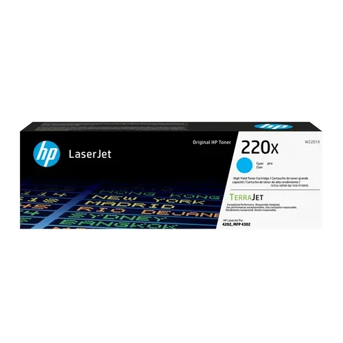 HP H220X Toner XL c - HP No. 220X, W2201X für z.B. HP Color LaserJet Pro 4202 dn, HP Color LaserJet Pro 4202 dw, HP Color LaserJet Pro 4202
