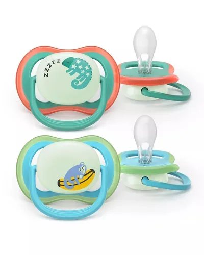 2er-Pack Schnuller ultra air Nighttime, 6-18M