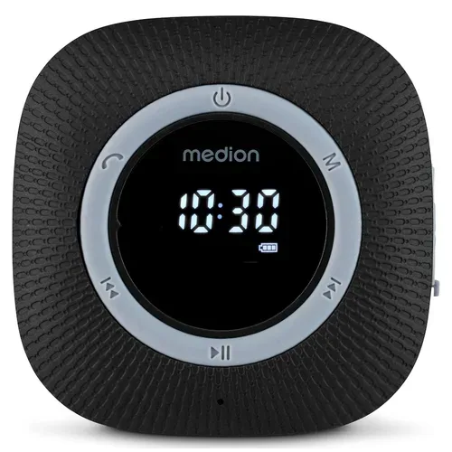 MEDION LIFE S66884 Duschradio, LED-Display, UKW-Radio, IPX6 Schutz, Bluetooth® 5.0, 30 W Ausgangsleistung (3 W RMS)
