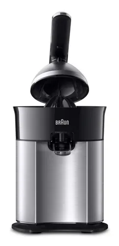 Braun CitrusQuick7 Saftpresse – Entsafter/Saftpresse/Zitruspresse – schwarz / silber