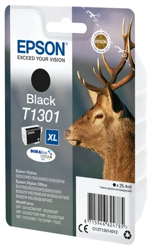 EPSON Tintenpatrone XL schwarz T130140 Stylus SX525WD 25.9ml
