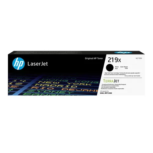 HP H219X Toner XL bk - HP No. 219X, W2190X für z.B. HP Color LaserJet Pro MFP 3302 sdw, HP Color LaserJet Pro 3202 dn