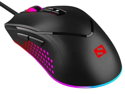 Sandberg - 640-20 Maus rechts USB Typ-A 6400 DPI, Schwarz