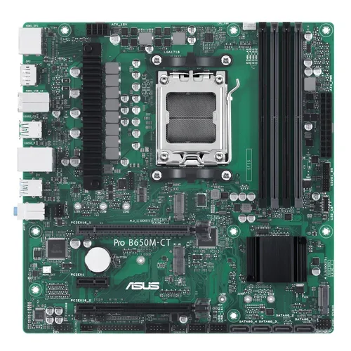 ASUS - PRO B650M-CT-CSM AMD B650 Sockel AM5 micro ATX, Grün