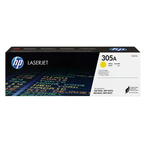HP H305AC Toner ye - HP No. 305A C, CE412A für z.B. HP LaserJet Pro 300 color M 351 A, HP LaserJet Pro 300 color MFP M 375 nw