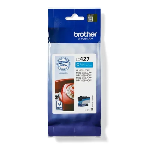 Brother B427 Druckerpatronen c - Brother LC427C für z.B. Brother HLJ 6010 DW, Brother MFCJ 5955 DW, Brother MFCJ 6950, Brother MFCJ 6955 DW