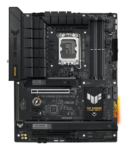 Asus TUF Gaming B760-Plus WIFI Mainboard Sockel (PC) Intel® LGA 1700 Formfaktor (Details) ATX Mainboard-Chipsatz Intel®
