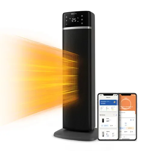 Philips Heizlüfter 5000 Series mit AI-Technologie, 2200 Watt – schwarz