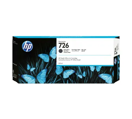 HP H726MBK Druckerpatronen XL bkmt - HP No. 726 MBK, CH575A für z.B. HP DesignJet T 1200, HP DesignJet T 1200 HD, HP DesignJet T 1200 PS