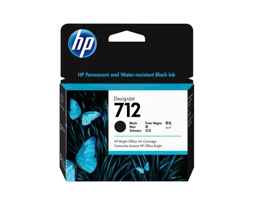 HP Tintenpatrone 712 black 3ED71A DesignJet T230/250/630 80ml