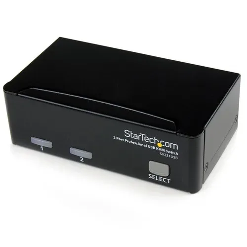 STARTECH.COM - StarTech.com 2 Port VGA USB KVM Switch - VGA KVM Umschalter inkl. Kabel, Schwarz