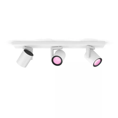 Philips Hue White & Col. Amb. Argenta Spot 3 flg. weiß 3 x 350lm Deckenleuchte – Deckenlampe/Wandlampe – weiss