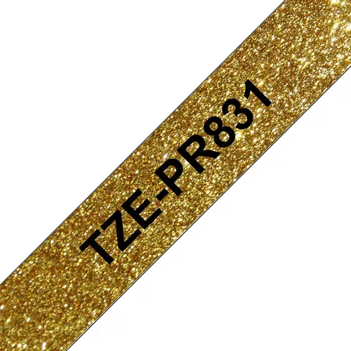 PTOUCH Band schwarz/gold TZEPR831 PT-P710BT 12mm