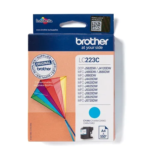 Brother B223C Druckerpatronen XL cy - Brother LC-223C für z.B. Brother DCPJ 4120 DW, Brother MFCJ 5320 DW, Brother DCPJ 562 DW, Brother MFCJ 880 DW