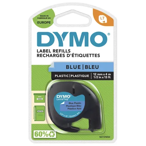 DYMO Schriftband LetraTag 12mmx4m S0721650 blau