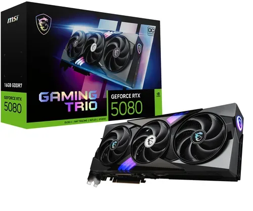 MSI GeForce RTX 5080 GAMING TRIO OC, Grafikkarte