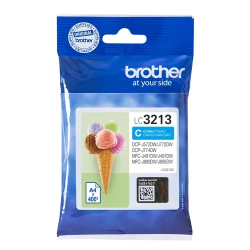 Brother B3213C Druckerpatronen XL c - Brother LC-3213C für z.B. Brother DCPJ 774 DW, Brother DCPJ 572 DW, Brother DCPJ 770, Brother DCPJ 772 DW