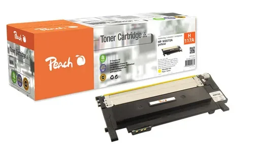 Peach HP 117 AY Toner ye ersetzt HP No. 117A Y, W2072A für z.B. HP Color Laser MFP 178 nw, HP Color Laser MFP 178 nwg, HP Color Laser 150 a
