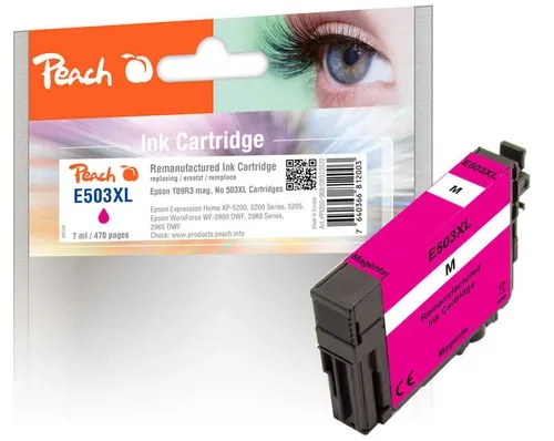 Peach E503 XL Druckerpatrone XL ma ersetzt Epson No. 503XL, T09R340 für z.B. Epson Expression Home XP -5200, Epson Expression Home XP -5205