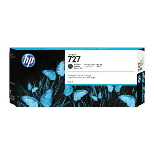 HP H727mbk Druckerpatronen XL matte black - HP No. 727 mbk, C1Q12A für z.B. HP DesignJet T 1500 ePrinter, HP DesignJet T 1500 ePrinter 36 Inch