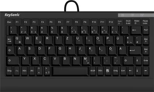 Keysonic ACK-595C+ USB Tastatur Deutsch, QWERTZ Schwarz