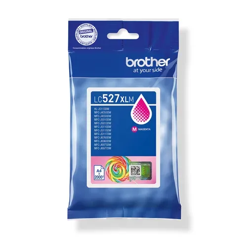Brother B527XLM Druckerpatronen XL magenta - Brother LC-527XLM für z.B. Brother MFCJ 4350 DW, Brother MFCJ 4550 DW, Brother MFCJ 6560 DW