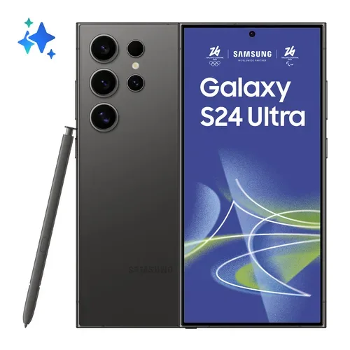 Samsung Galaxy S24 Ultra - 1 TB, Titanium Black, 6.8'', 200 MP, 5G Smartphone 1TB – Weitere Samsung Handys – schwarz