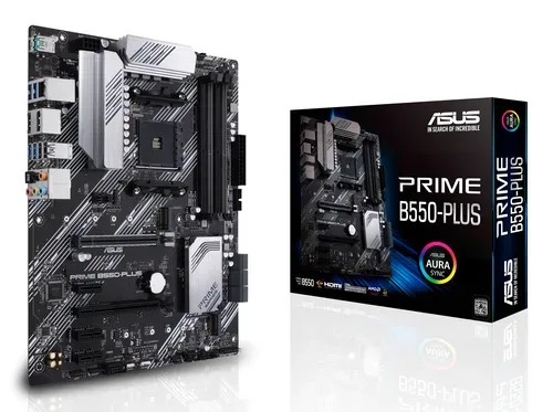 ASUS - Prime B550-plus (am4, Amd B550, Atx), Schwarz