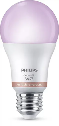 Leuchtmittel WiZ Kunststoff E27 8.5 W - Farbe: Weiss - LED - Lichtfarbe: Warmweiss - Kaltes Tagesweiss - Leuchtmittel- LED Leuchtmittel