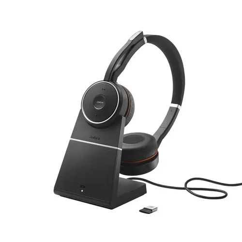 Jabra - Evolve 75 Second Edition, inkl. Lade- und Dockingstation, Unified Communication-zertifiziert, Schwarz