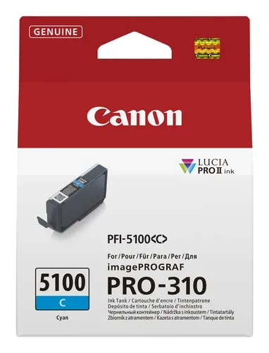 Canon C5100C Druckerpatronen cyan - Canon PFI-5100C für z.B. Canon imagePROGRAF PRO -310