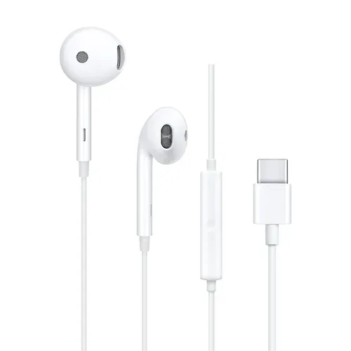 OPPO -  USB-C kabelgebundene Kopfhörer Weiß, Weiss, 17.5MM