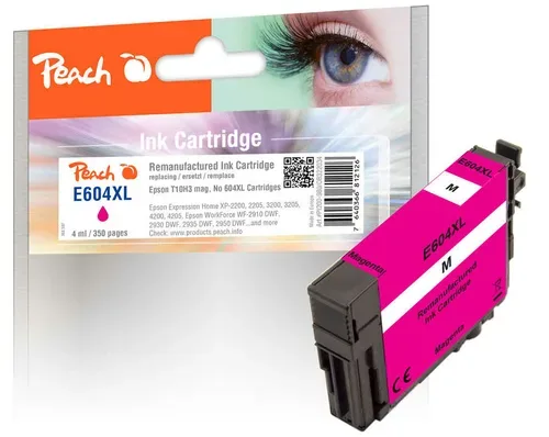 Peach E604 XL Druckerpatrone XL ma ersetzt Epson No. 604XL, T10H340 für z.B. Epson Expression Home XP -2200, Epson Expression Home XP -2205