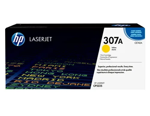 HP Toner-Modul 307A yellow CE742A Color LJ CP5225 7300 Seiten