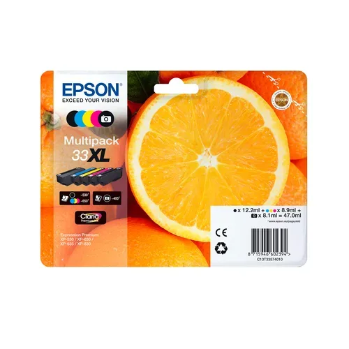 EPSON Tintenpatrone XL schwarz T335140 XP-530/630/830 530 Seiten