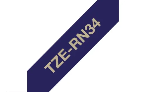 PTOUCH Band, laminiert gold/blau TZe-RN34 PT-DV600VP 12 mm