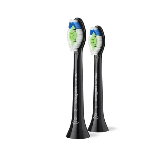 Philips Optimal weiss W2 2St HX6062/88 schwarz Ersatz-Zahnbürsten – Ersatzbürste/Zahnpflege Zubehör