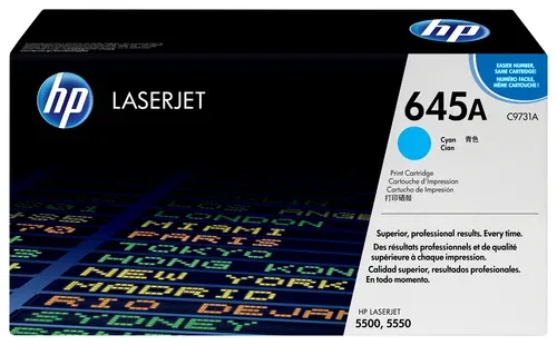 HEWLETT PACKARD - HP Toner-Modul 645A cyan C9731A Color LaserJet 5500 12'000 S., One Size