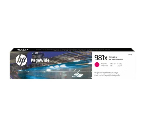 HP H981XM Druckerpatronen XL ma - HP No. 981X M, L0R10A für z.B. HP PageWide Enterprise Color 550, HP PageWide Enterprise Color 556 dn