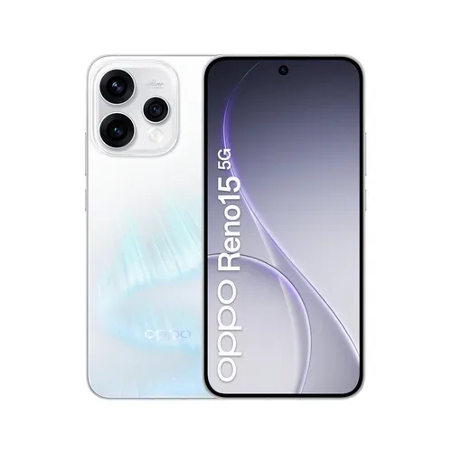 EU-Version Smartphone OPPO Reno15 5G 8 GB + 512 GB Blau, ColorOS 16.0, Snapdragon 7 Gen 4, 6500 mAh, 80 W, 6,59 Zoll, 2372 × 1080 Pixel, 50 MP OIS-Kamera, NFC, Wi-Fi 6, Bluetooth 5.4, GPS, offizielle