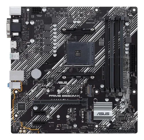 Asus PRIME B550M-K Mainboard Sockel (PC) AMD® AM4 Formfaktor (Details) Micro-ATX Mainboard-Chipsatz AMD® B550
