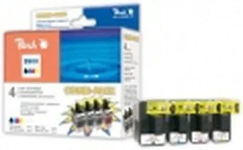 Peach B900 VAL 4 Druckerpatronen bk ersetzt Brother LC-900VAL für z.B. Brother DCP -105 C, Brother DCP -110 C, Brother DCP -110, Brother DCP -115 C