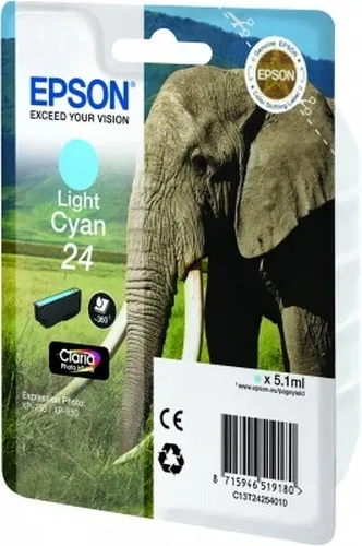 Epson E24lc Druckerpatronen cyli - Epson No. 24 lc, C13T24254010 für z.B. Epson Expression Photo XP -55, Epson Expression Photo XP -750