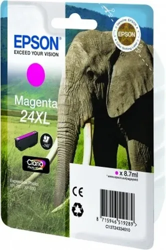 Epson E24XLm Druckerpatronen XL ma - Epson No. 24XL m, C13T24334010 für z.B. Epson Expression Photo XP -55, Epson Expression Photo XP -750