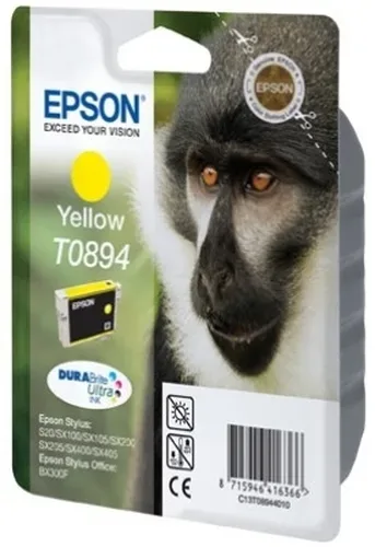 Epson E894y Druckerpatronen ye - Epson T0894 y, C13T08944011 für z.B. Epson Stylus SX 210, Epson Stylus Office BX 300 F, Epson Stylus S 20