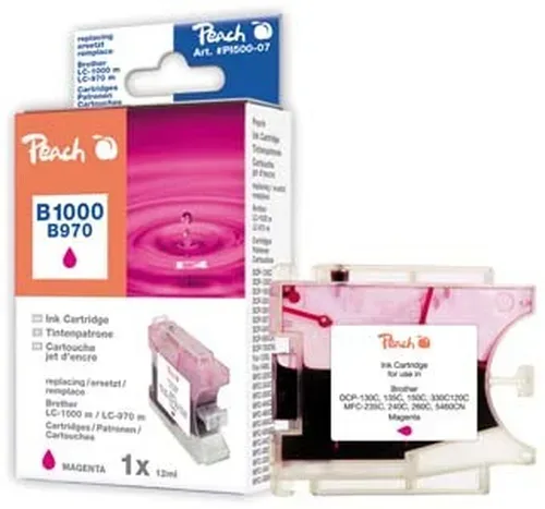 Peach B970 M XL-Druckerpatrone ma ersetzt Brother LC-970M, LC-1000M für z.B. Brother DCP -130 C, Brother DCP -135 C, Brother DCP -150 C