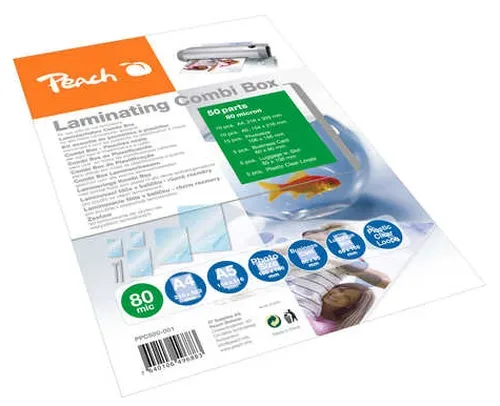 Peach Laminierfolien 25er Starterset, 80mic, versch. Grössen