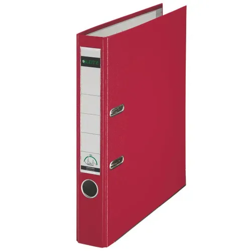 Leitz 180° Ordner A4 52 mm Rot 2 Ringe 1015 PP (Polypropylen) Glatt Hochformat