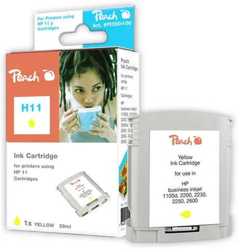 Peach HP 11 y Druckerpatrone ye ersetzt HP No. 11 y, C4838A für z.B. HP OfficeJet 9120, HP Business InkJet 1000, HP Business InkJet 1100, HP CP 1700